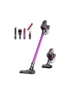 Dibea e19pro lightweight vacuum cleaner cordless 17kpa powerful suction bagless rechargeable 2 in 1 handheld car vacuum with motorized brush, purple(send from us)