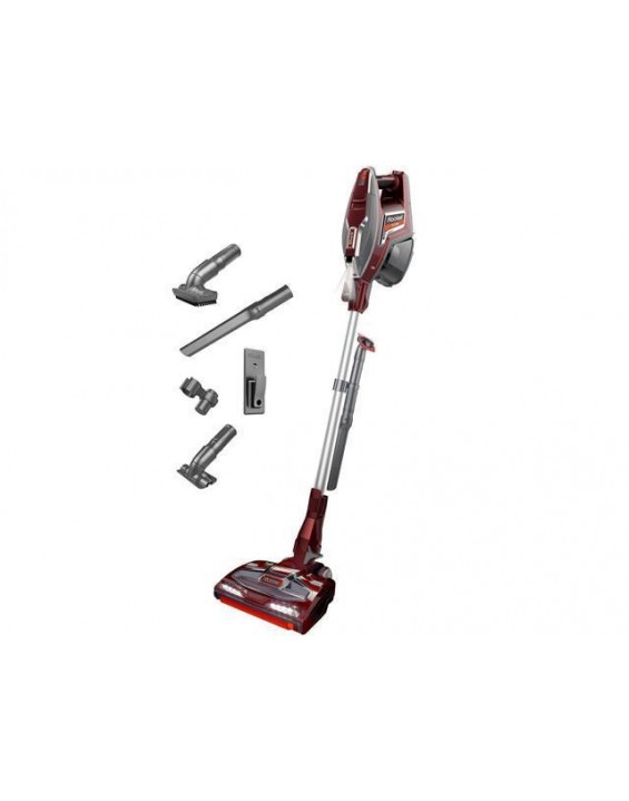  rocket duoclean ultra-light corded stick vacuum, red