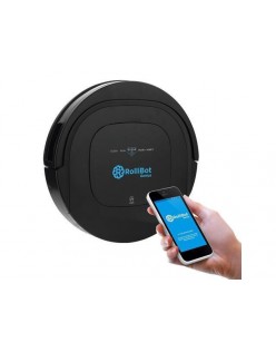 Rollibot bl-800 wi-fi enabled genius automatic robot vacuum and wet mopping uv cleaner for both carpet and hardwood floors