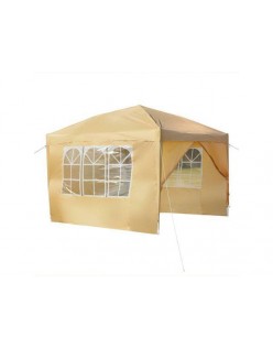 10' x 10' easy pop up gazebo canopy party tent with sidewalls garden lawn yard