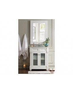 James martin 148-m29-cw 29 in. weston rectangular mirror, cottage white