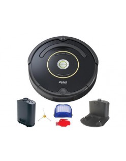 roomba 650 robotic vacuum cleaner, vacuuming robot with accessories (silver/black)