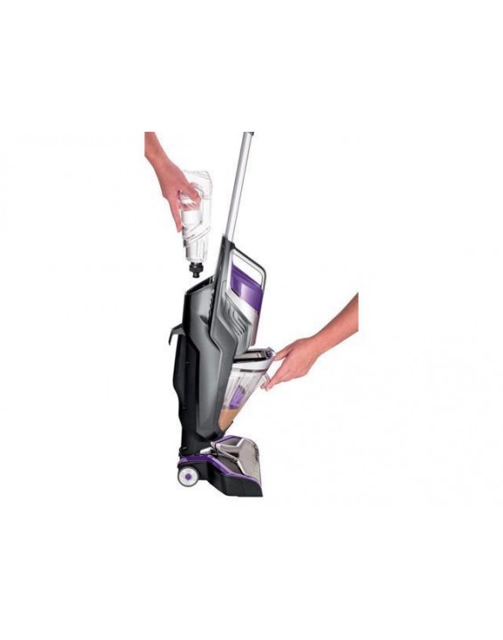 Bissell - crosswave pet pro all-in-one multi-surface cleaner - grapevine purple and sparkle silver