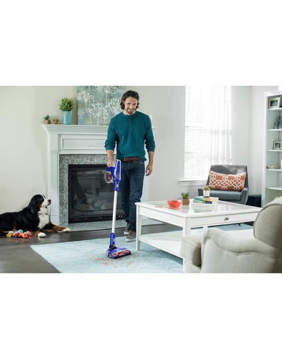Hoover bh53020 impulse cordless stick upright vacuum cleaner with swivel steering, blue