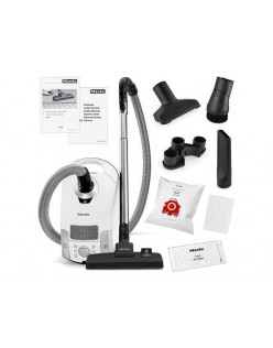 Miele compact c1 pure suction canister vacuum,lotus white