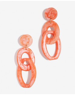 Dynamic duo acrylic statement earrings