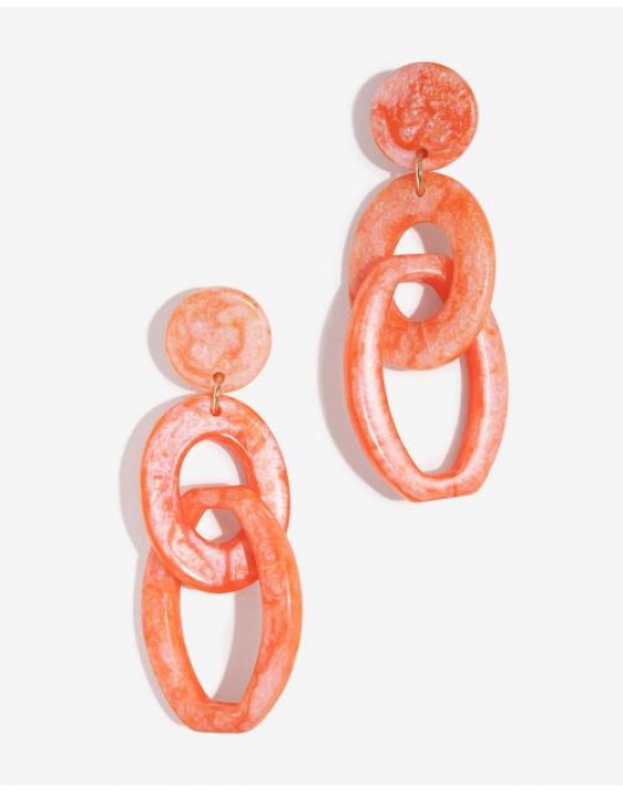 Dynamic duo acrylic statement earrings
