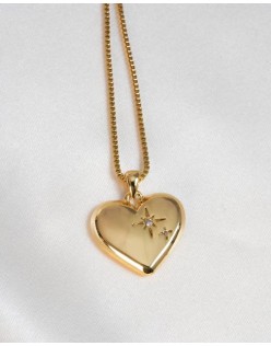Olive + piper - amour heart pendant necklace