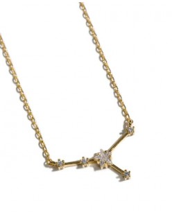 Cancer 14 karat gold dipped zodiac necklace