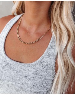 Moxie simple chain necklace - gold