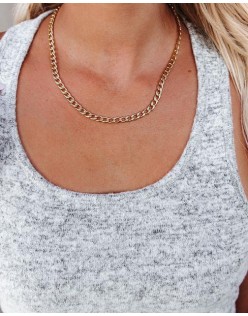 Moxie simple chain necklace - gold